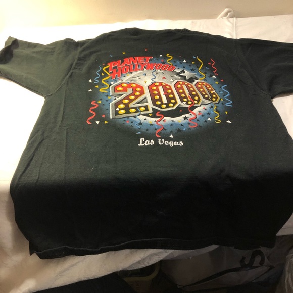 Planet Hollywood Las Vegas 2000 T-shirt Tee double sided Medium - Picture 4 of 7